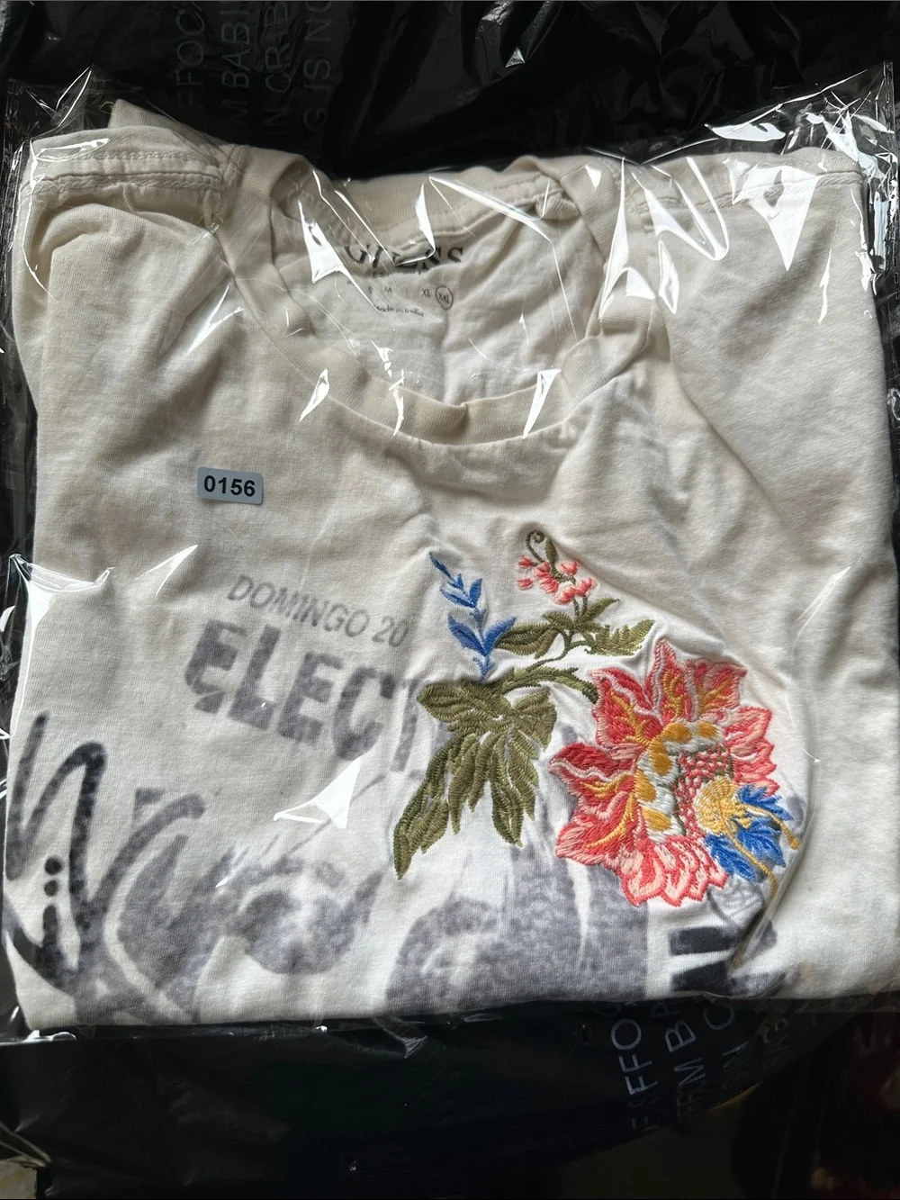 GUESS Men’s XXL Graphic T-Shirt White Floral Logo Tee - Picture 9 of 9